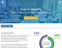 Tablet Screenshot of pragmaticmarketing.com